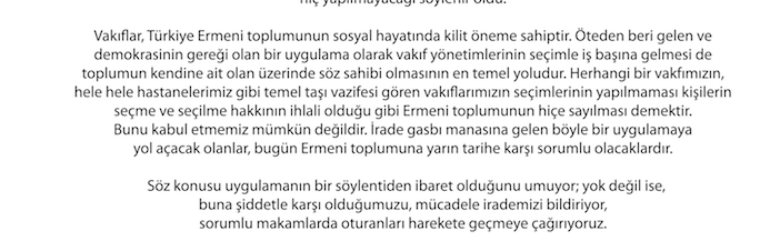 Ermeni toplumundan 250'yi aşkın imza: İrade gaspına hayır